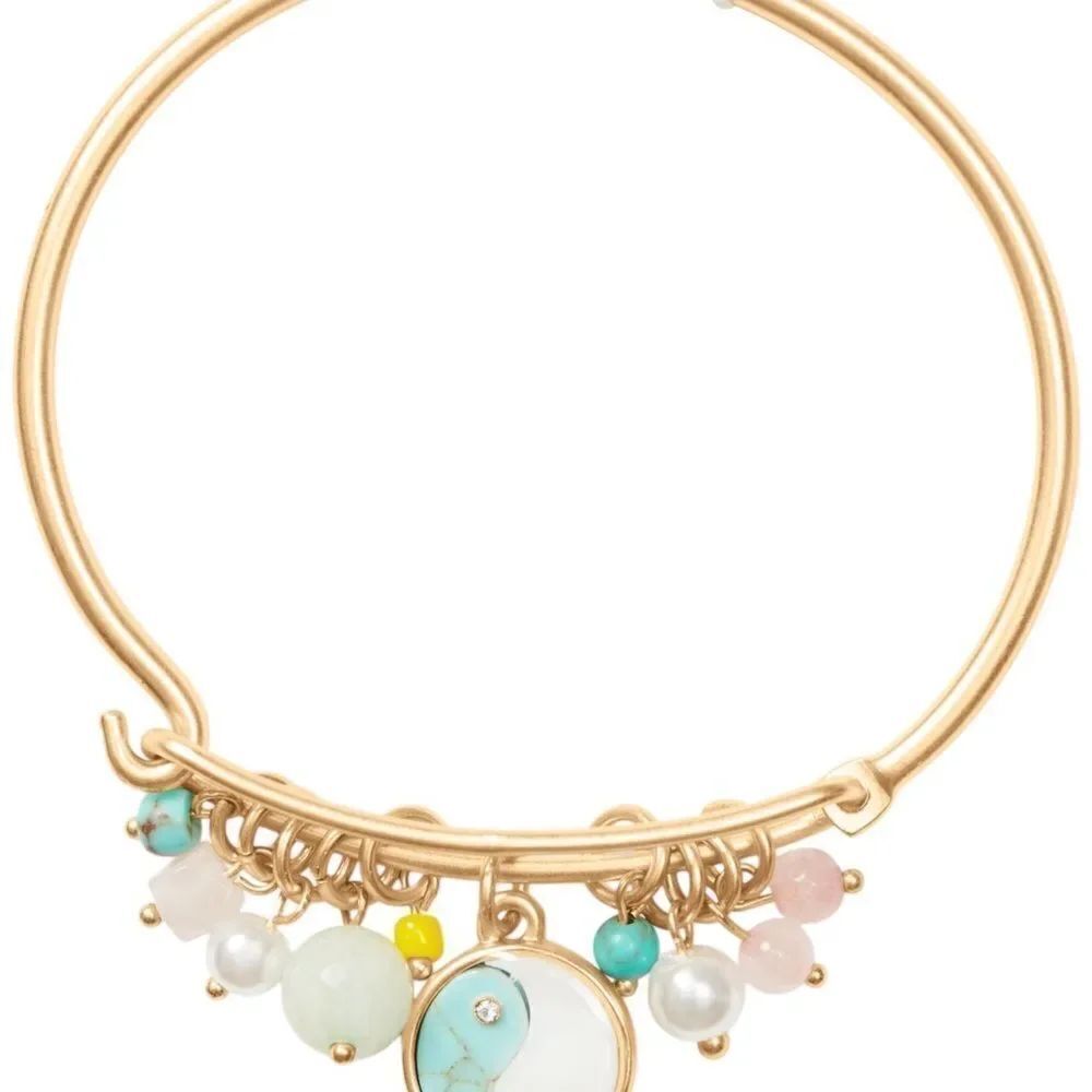 Lucky Brand Gold and White Charm Bracelet